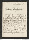 Nachlass Franz Steindachner, Brief von Carl Toldt an Franz Steindachner (21.06.1908), Inv.Nr. 545.01, Seite 1